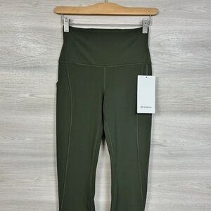 Lululemon Align High Rise 28" Dark Olive
Leggings Yoga Pants Brand New